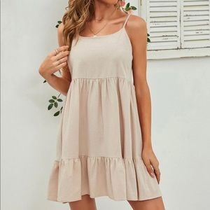 Ruffle Hem Cami Dress
